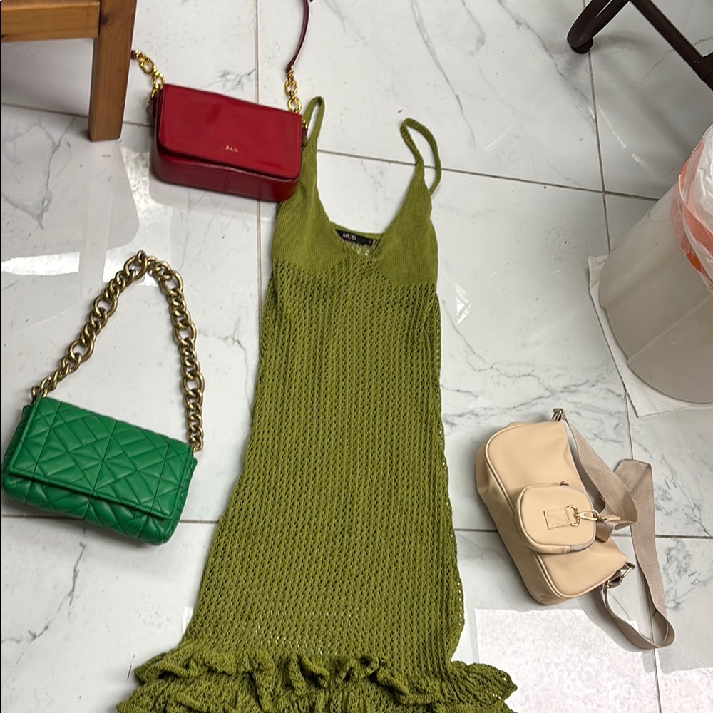 Green Knit Dress - Bundle all four